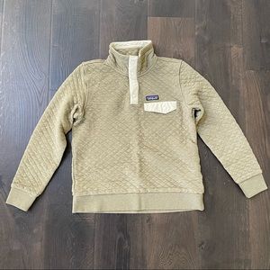 Patagonia, SnapT Quilted Pullover, Green, Size Small